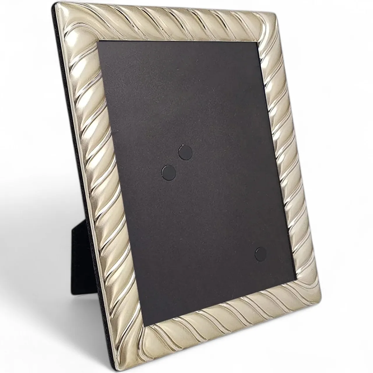 Photo frame in silver plated with glass, 1970s 6