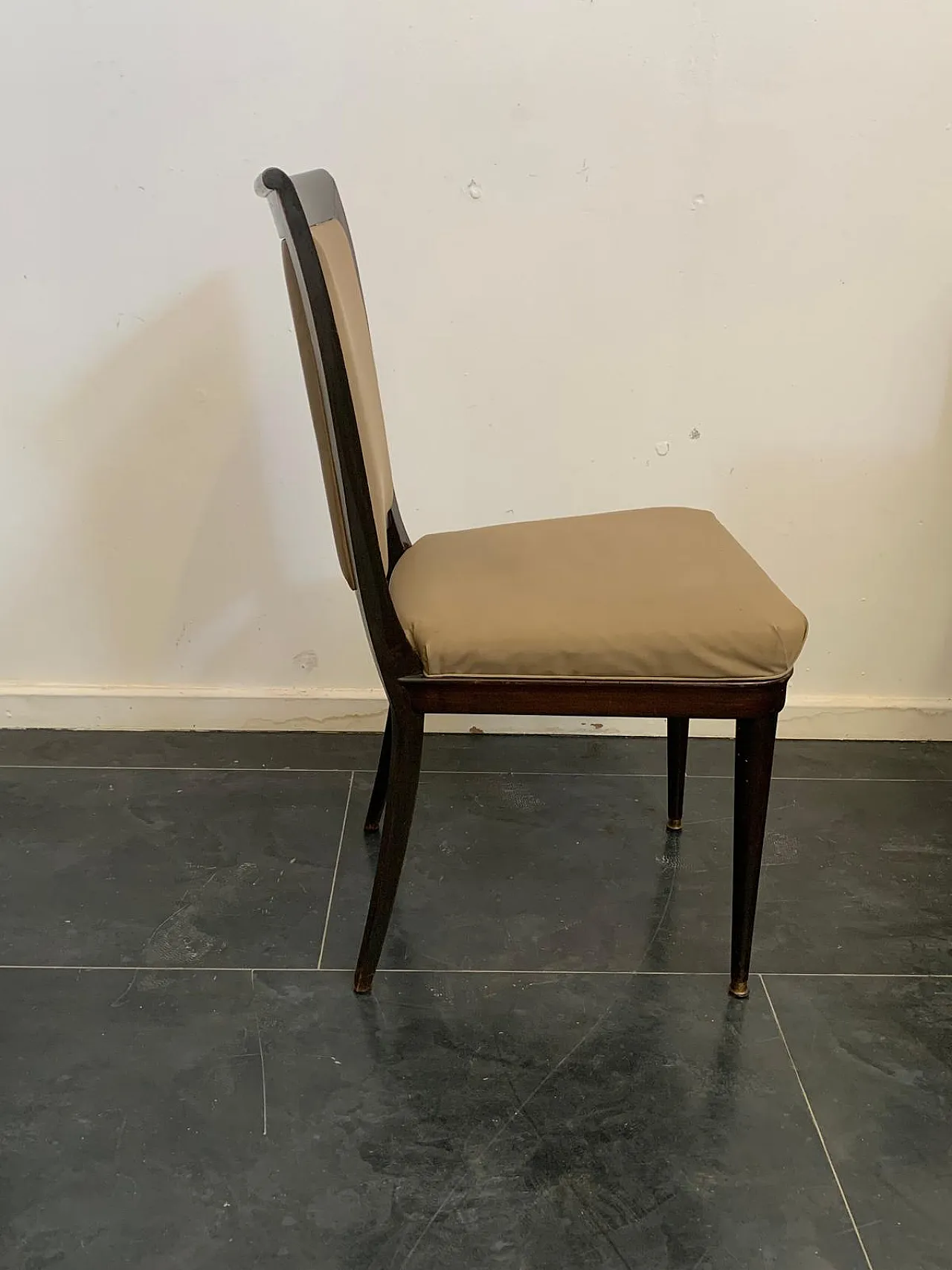 Brass Pointed Chairs by Vittorio Dassi for Dassi Mobili Moderni, 1950s 10