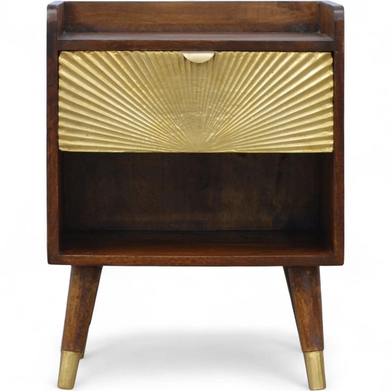 Manila gold one drawer bedside, 2000s 10