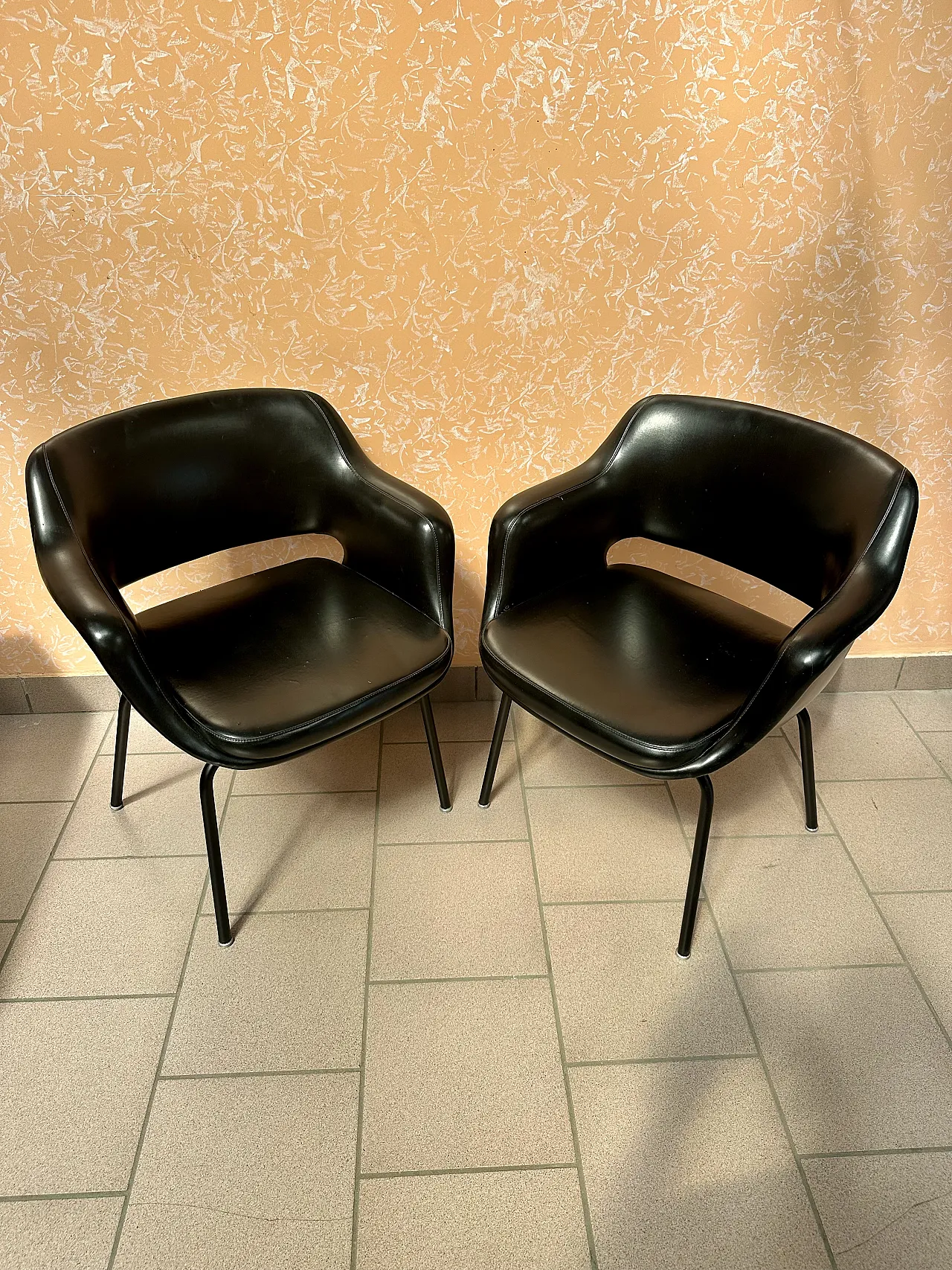 Pair of Kilta armchairs by Olli Mannermaa for Cassina, 1960s/70s 6