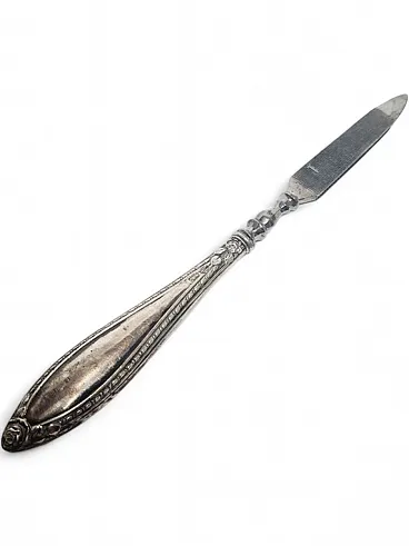 Lima per unghie in argento stile Art Nouveau, Francia, primi del '900.