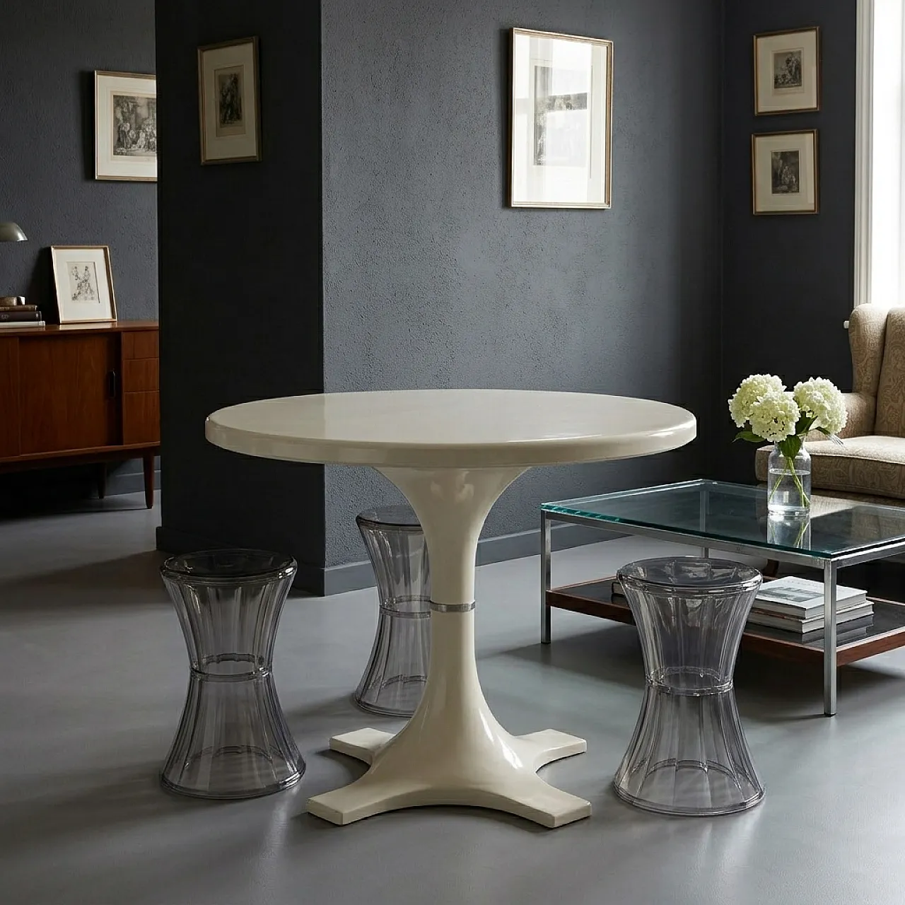 Kartell 4993 table, 1960s 2