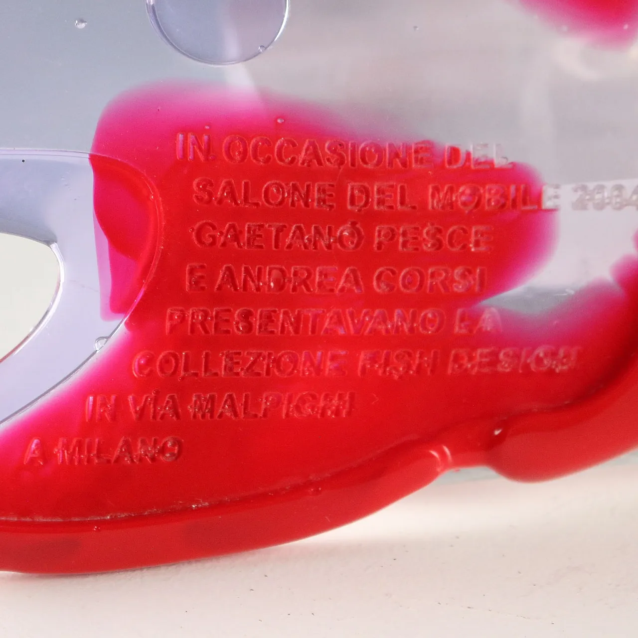 Gaetano Pesce Exhibition Invitation Fish Design, anni 2000 5