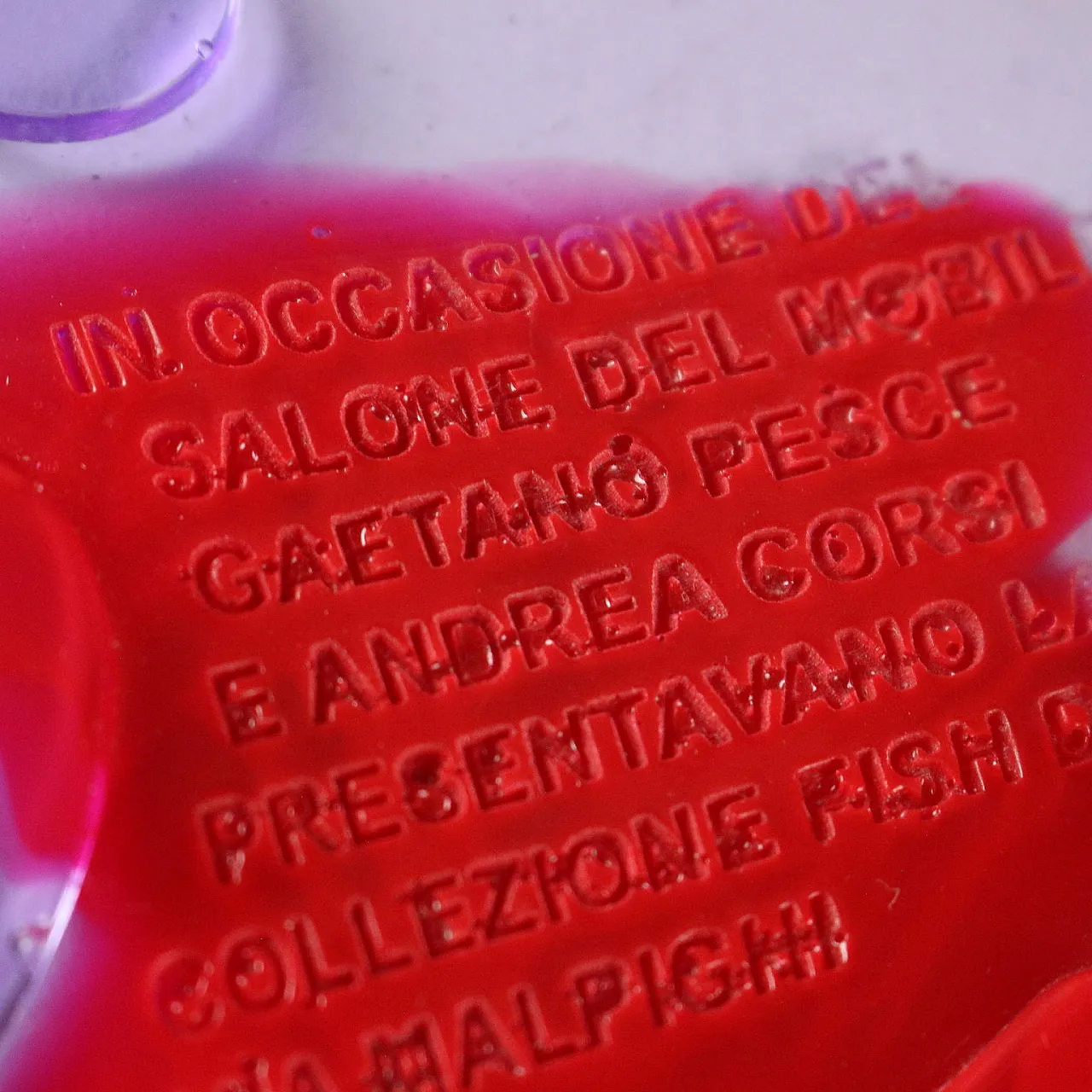 Gaetano Pesce Exhibition Invitation Fish Design, anni 2000 7