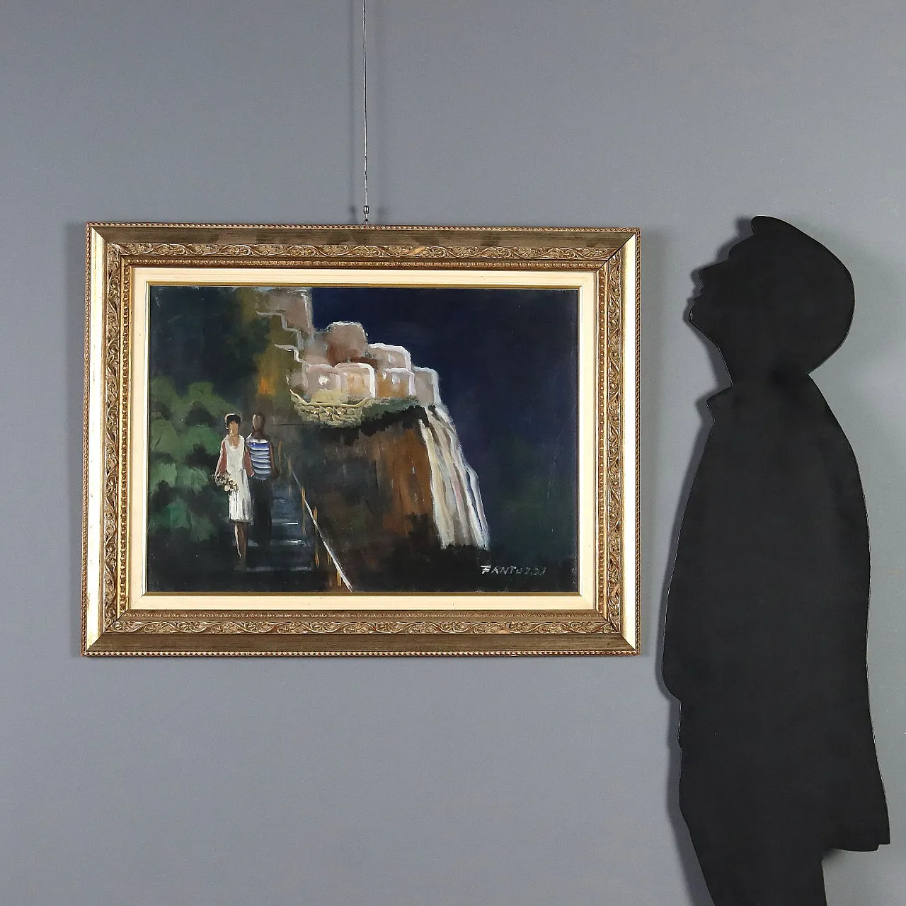 Painting by Eliano Fantuzzi, oil on canvas, 20th century 2