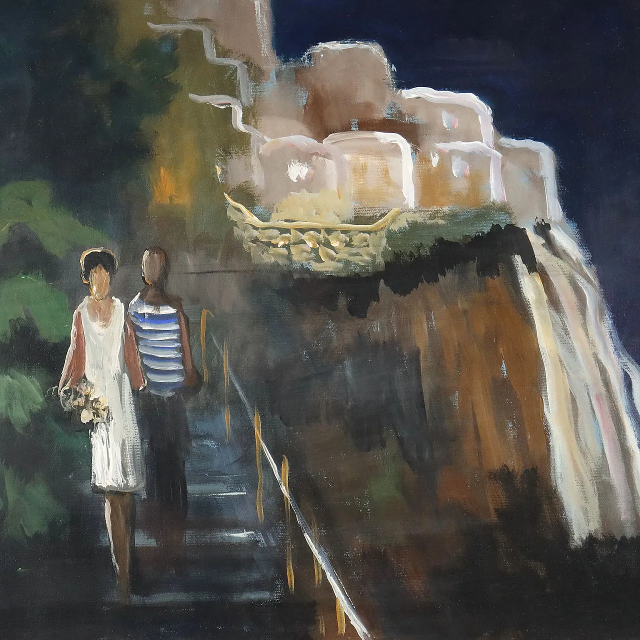 Painting by Eliano Fantuzzi, oil on canvas, 20th century 3