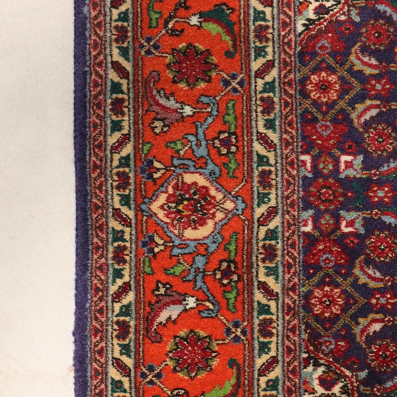 Tabriz rug in cotton, wool and silk, late 20th century 6