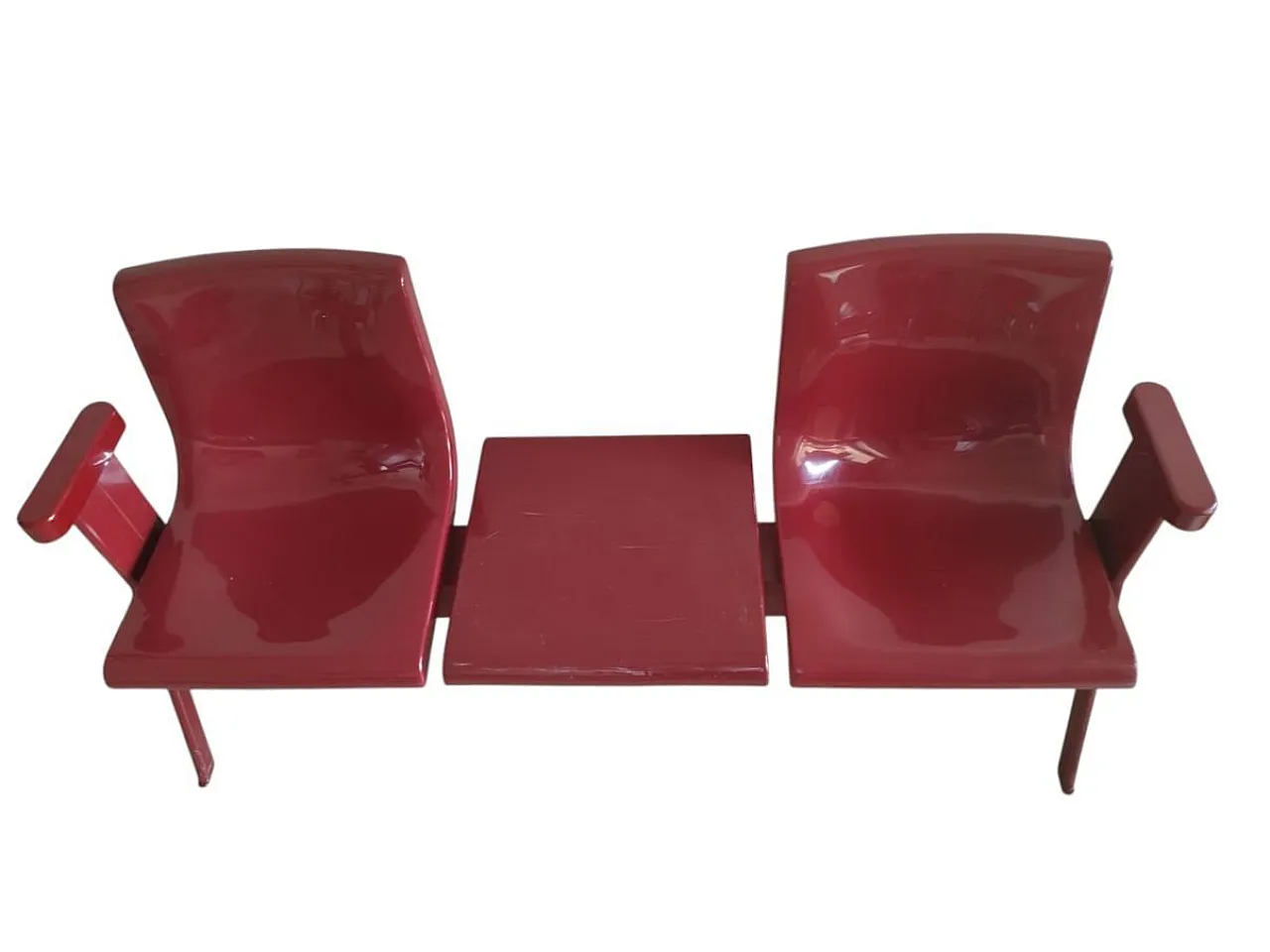 Waiting room bench 45 by Ettore Sottsass for Olivetti Synthesis, 1970s 11
