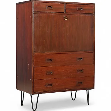 Credenza in mogano, anni '60