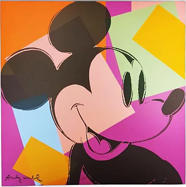 Mickey Mouse by Andy Warhol, lithograph by CMOA, 1980s