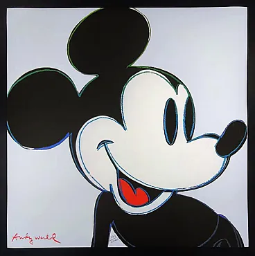 Mickey Mouse by Andy Warhol, lithograph by CMOA, 1980s