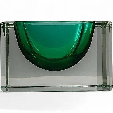 Uranium ashtray in Murano glass by Flavio Poli for Seguso, 1960s
