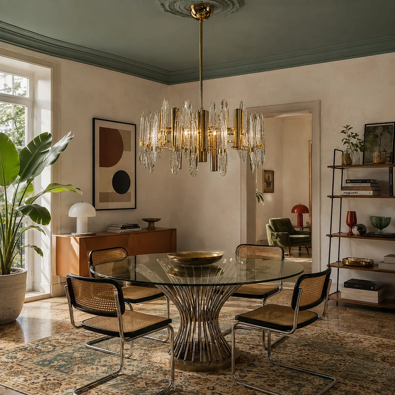 Large chandelier by Gaetano Sciolari 8