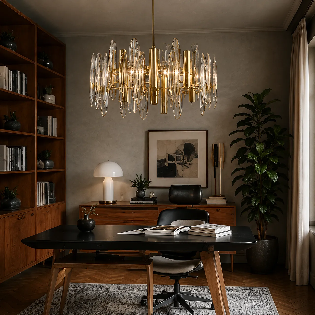 Large chandelier by Gaetano Sciolari 9