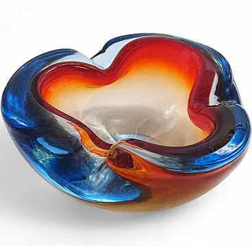 Ashtray in Murano glass by Flavio Poli for Seguso, 1960s