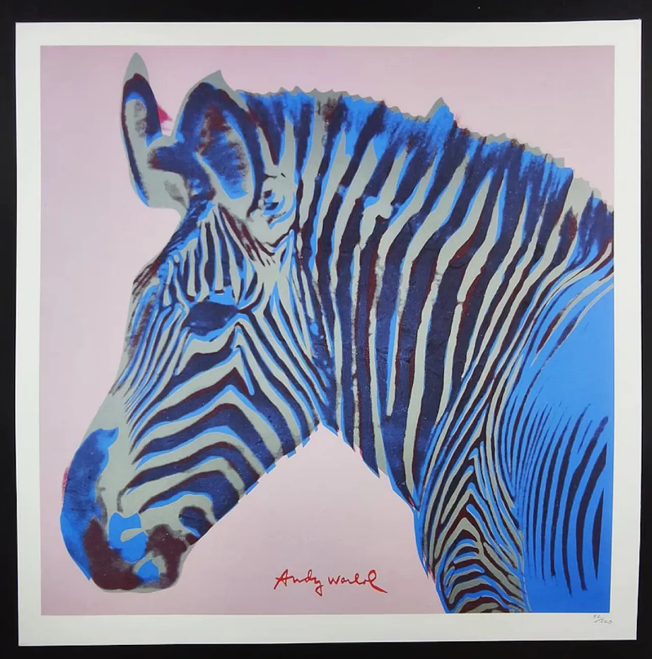 Grevy's Zebra by Andy Warhol, lithograph by CMOA, 1980s 1