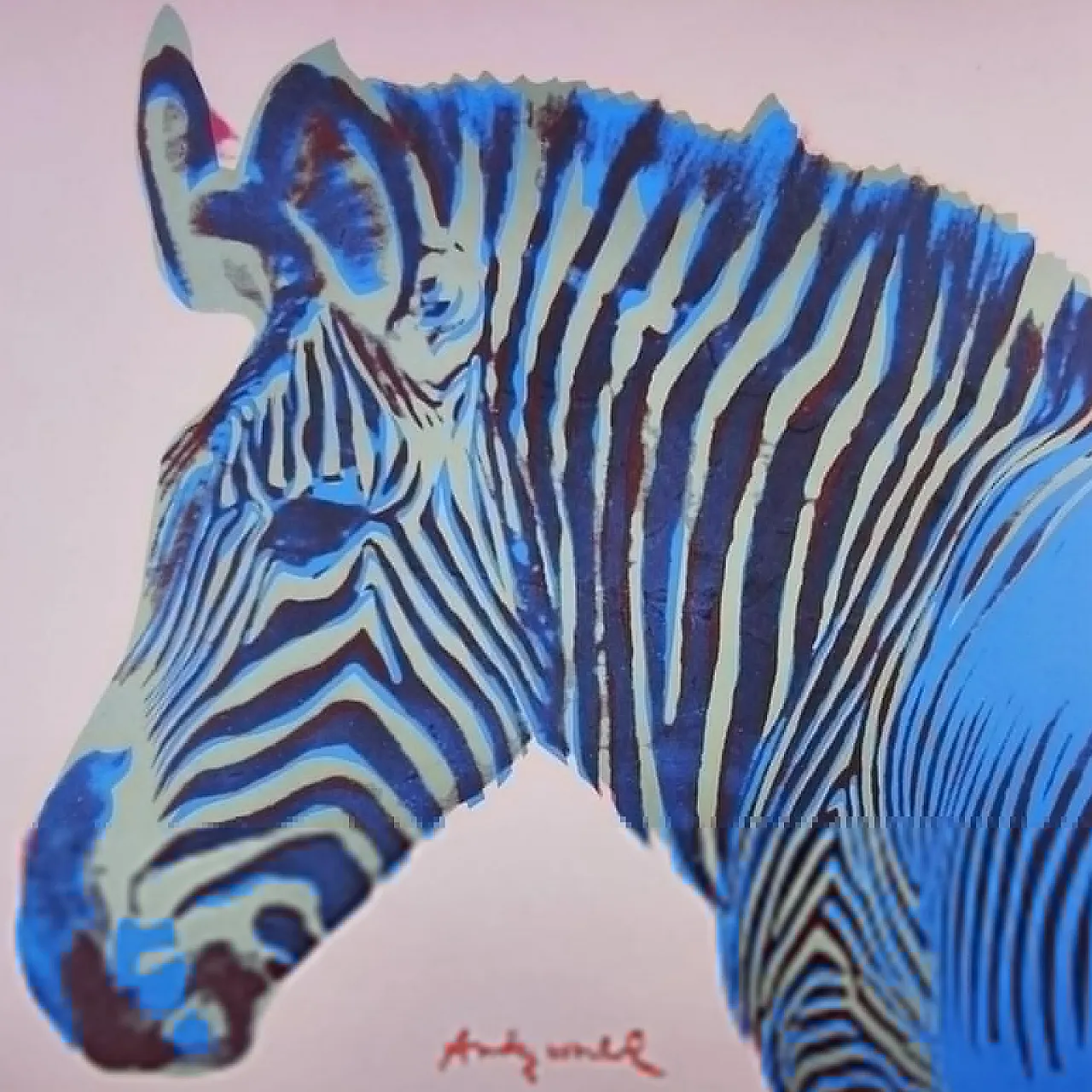 Grevy's Zebra by Andy Warhol, lithograph by CMOA, 1980s 2