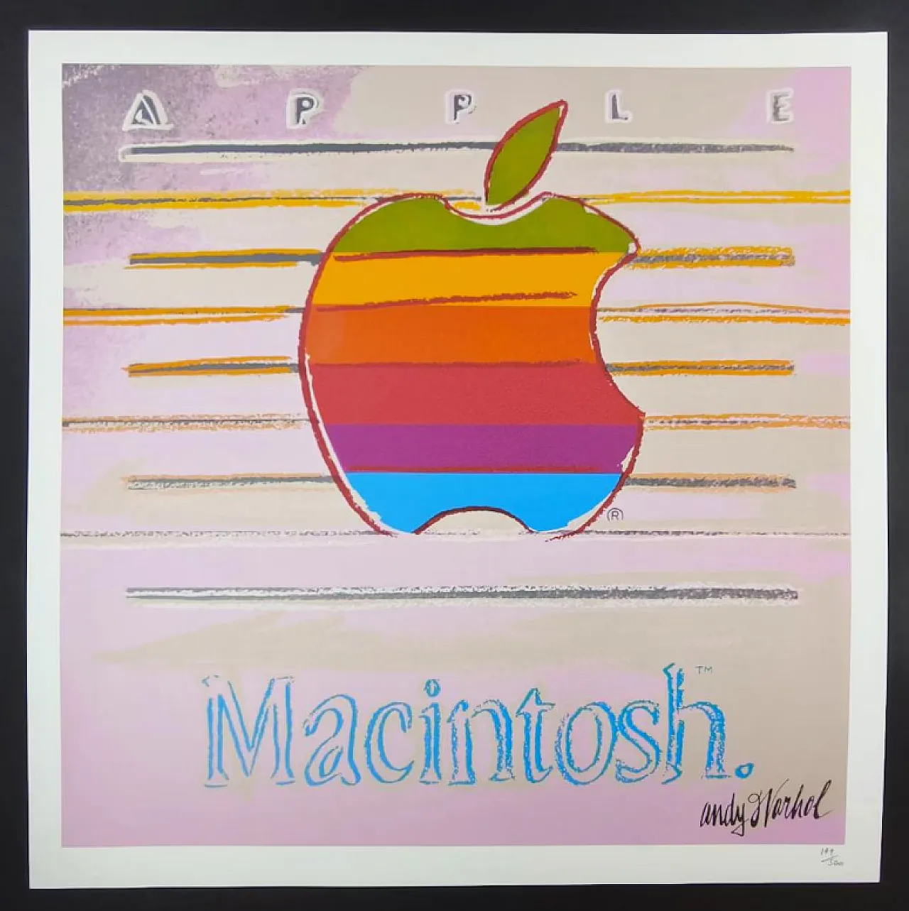 Apple - Macintosh by Andy Warhol, lithograph by CMOA, 1980s 1