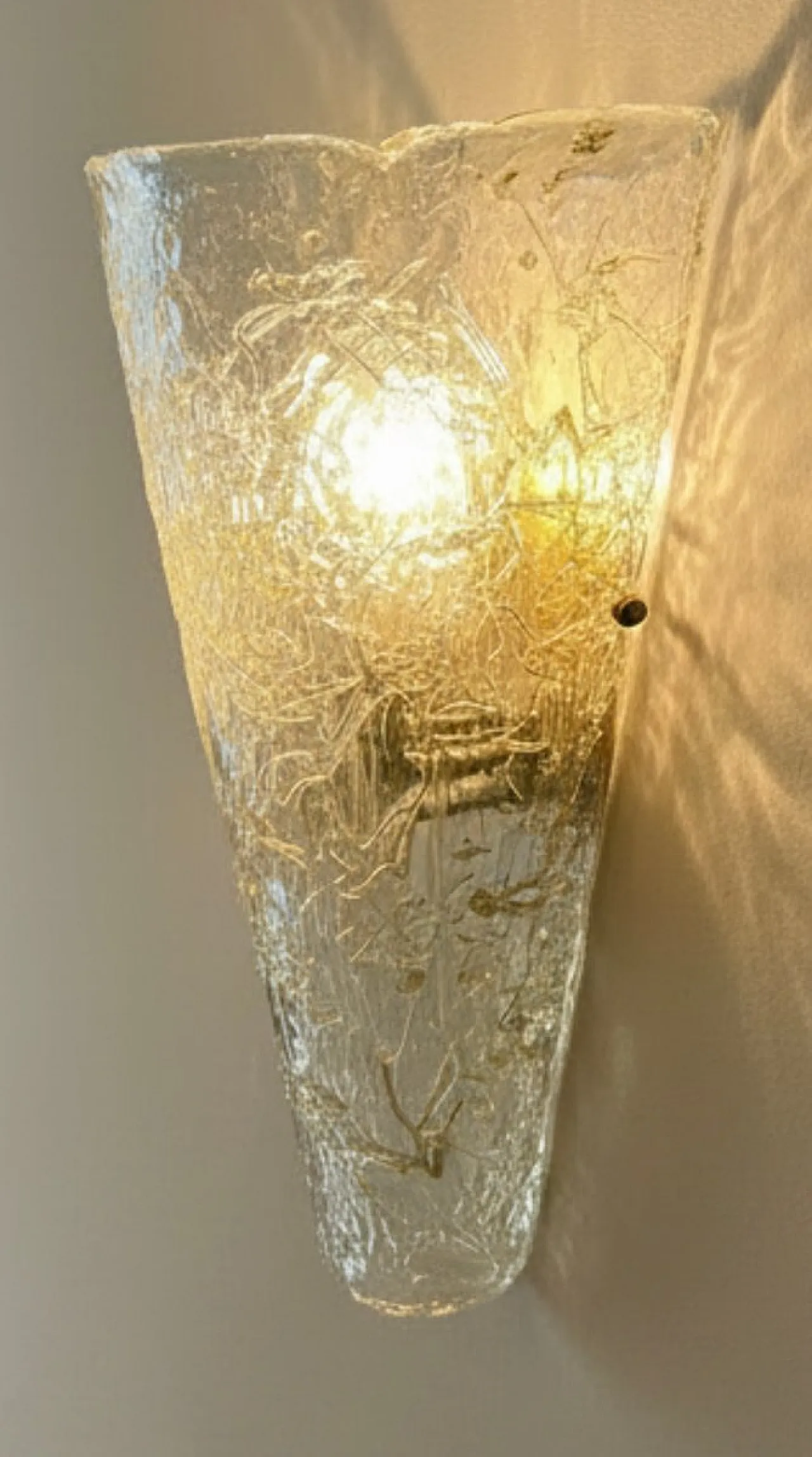 Large Murano glass wall light, 1970s 2