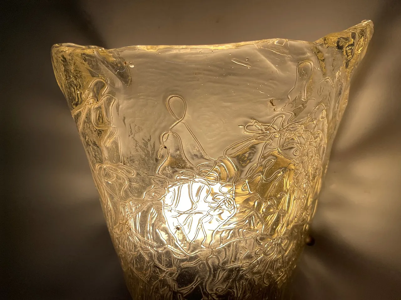 Large Murano glass wall light, 1970s 4