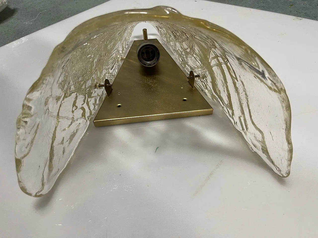 Large Murano glass wall light, 1970s 8