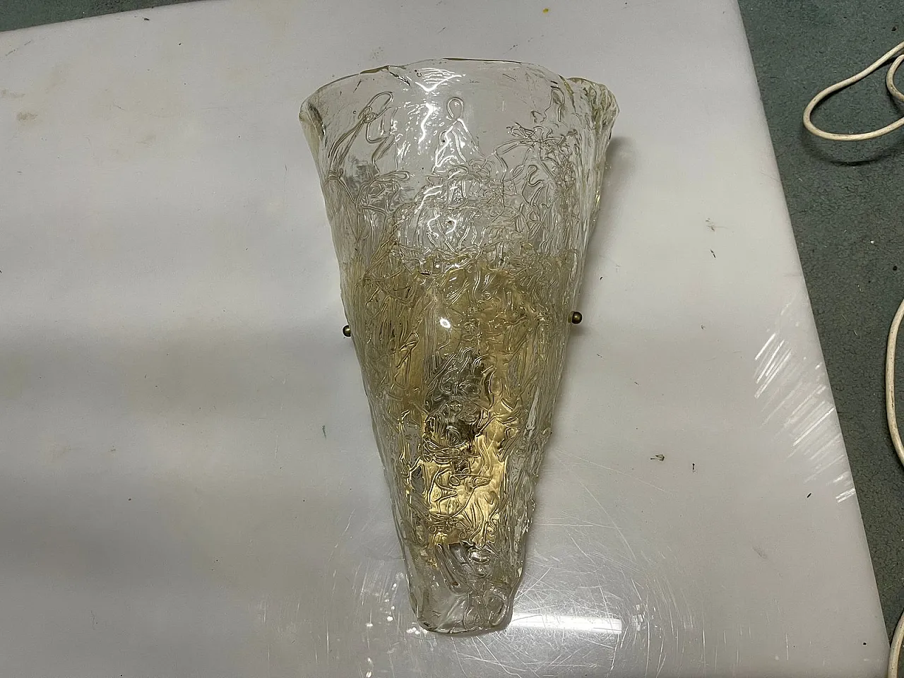 Large Murano glass wall light, 1970s 10