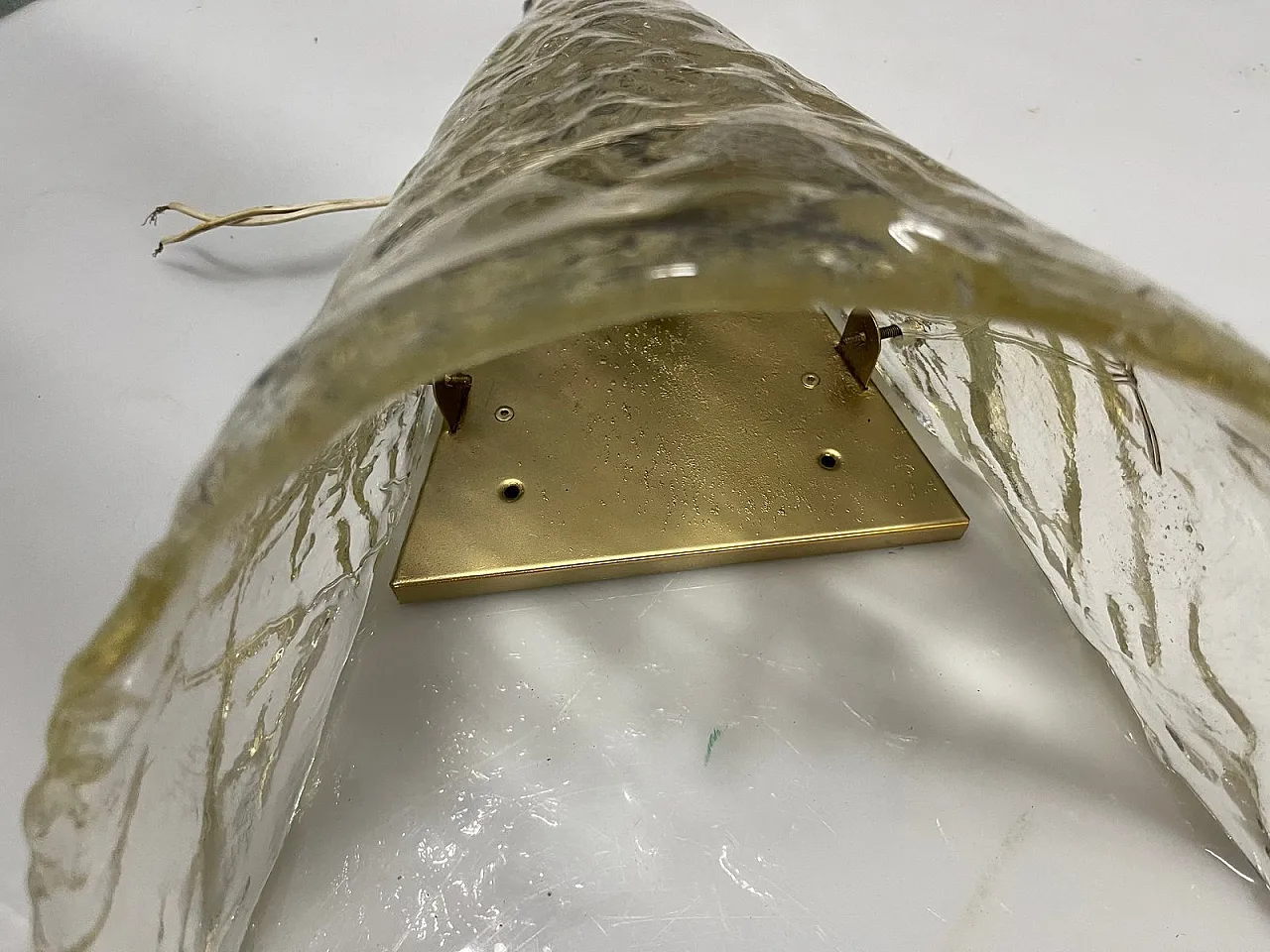 Large Murano glass wall light, 1970s 15
