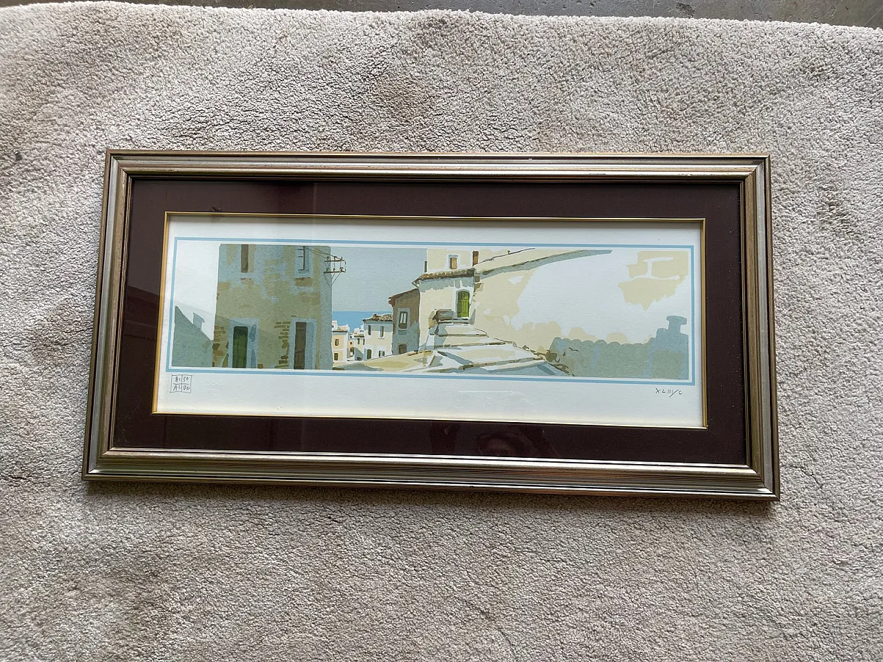 Aldo Riso, Coastal Village, inizio XXI secolo, Litografia 7