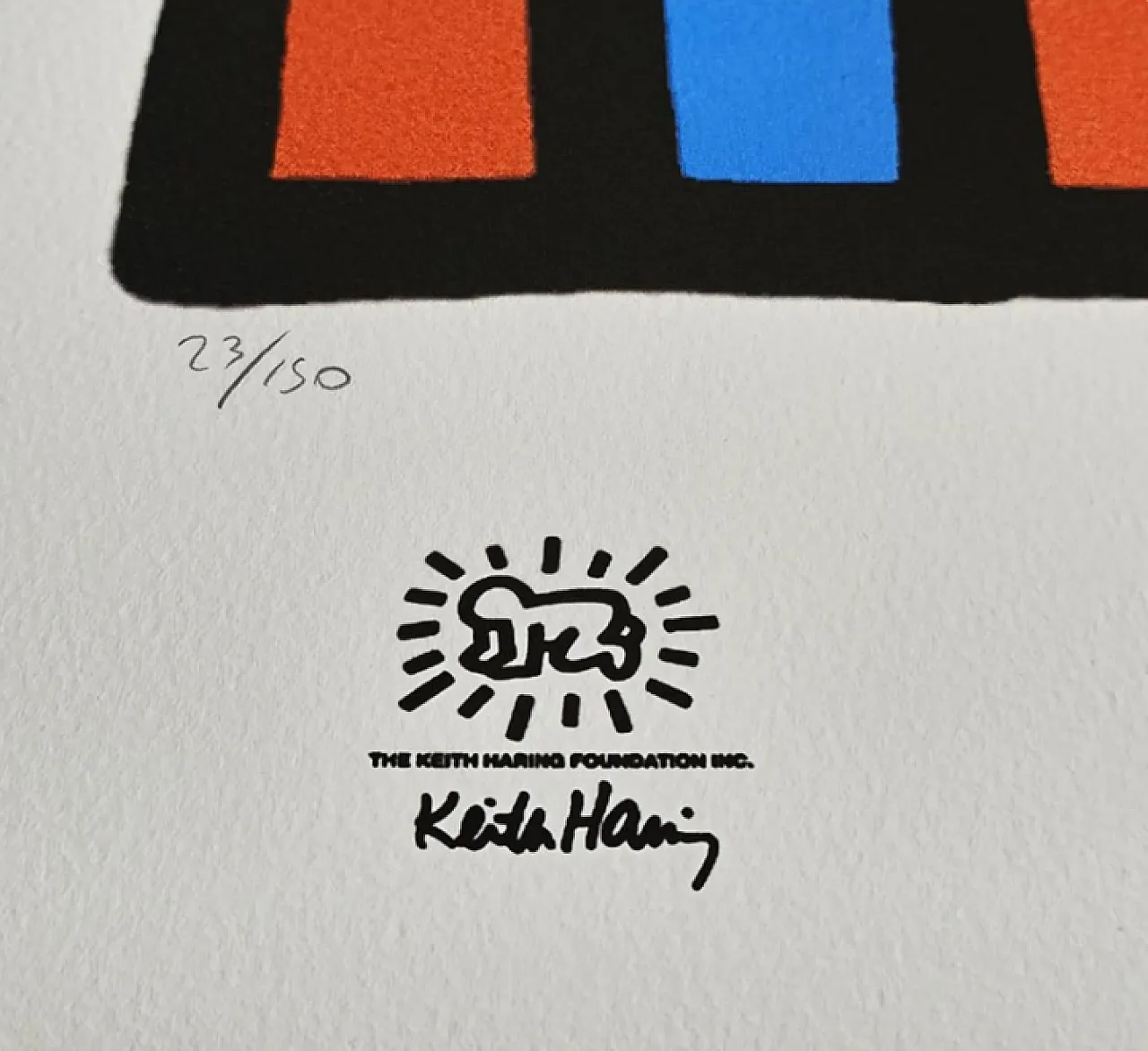 Keith Haring limited edition lithograph, 1990s 4