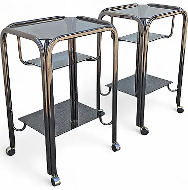 Pair of twin trolleys, 70s