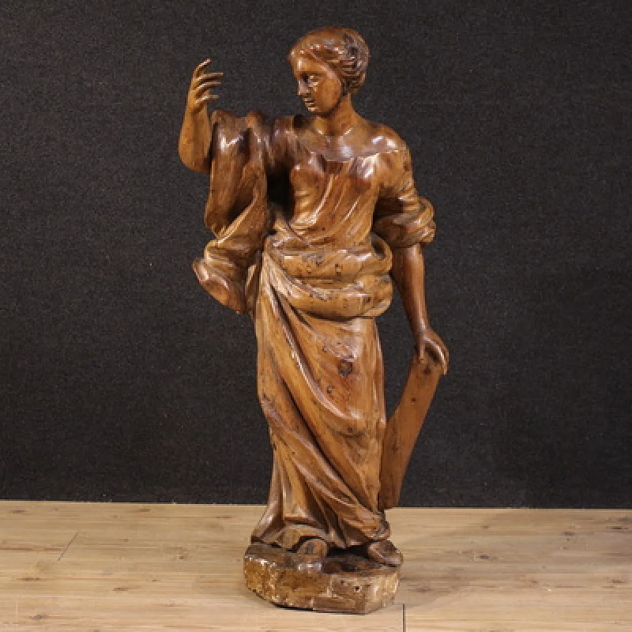 Grande scultura lignea, Santa Caterina D’Alessandria, '600 1