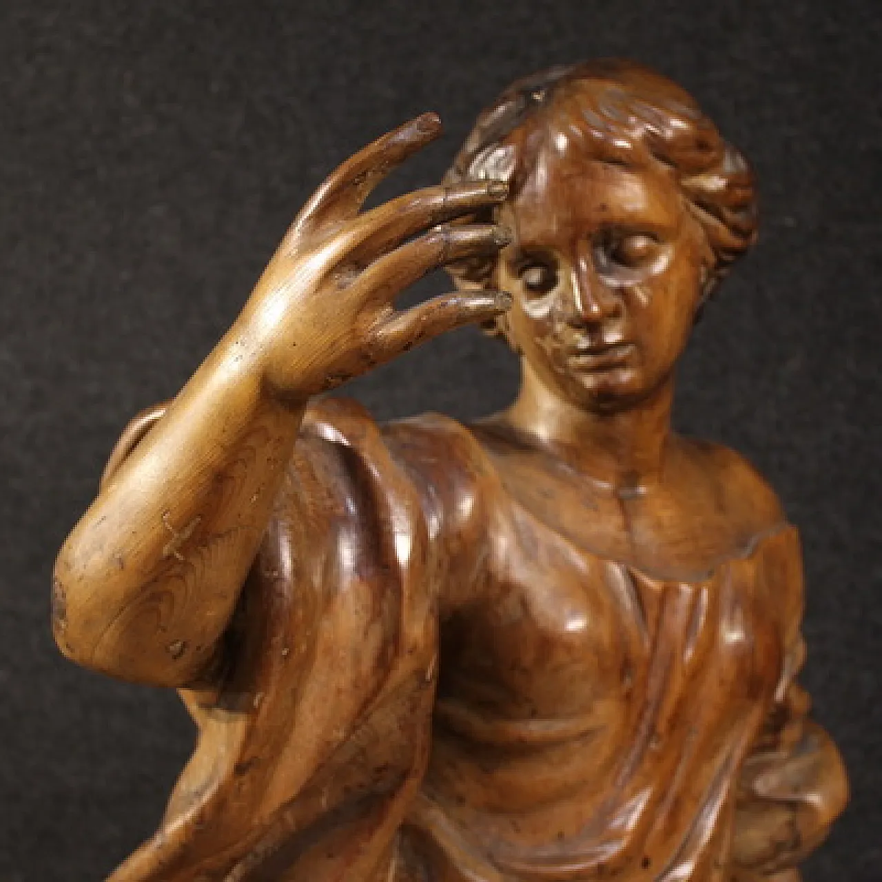 Grande scultura lignea, Santa Caterina D’Alessandria, '600 3