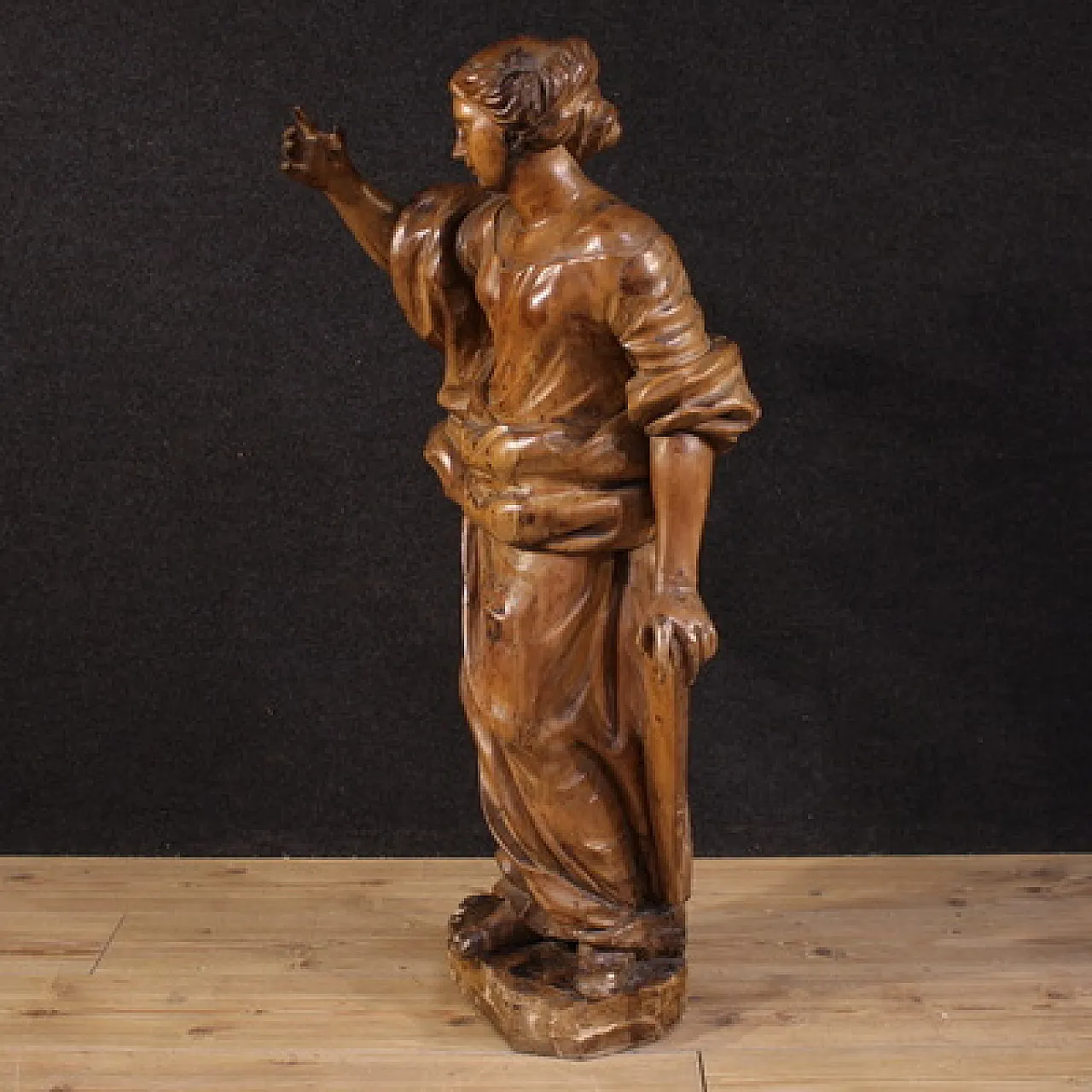 Grande scultura lignea, Santa Caterina D’Alessandria, '600 6