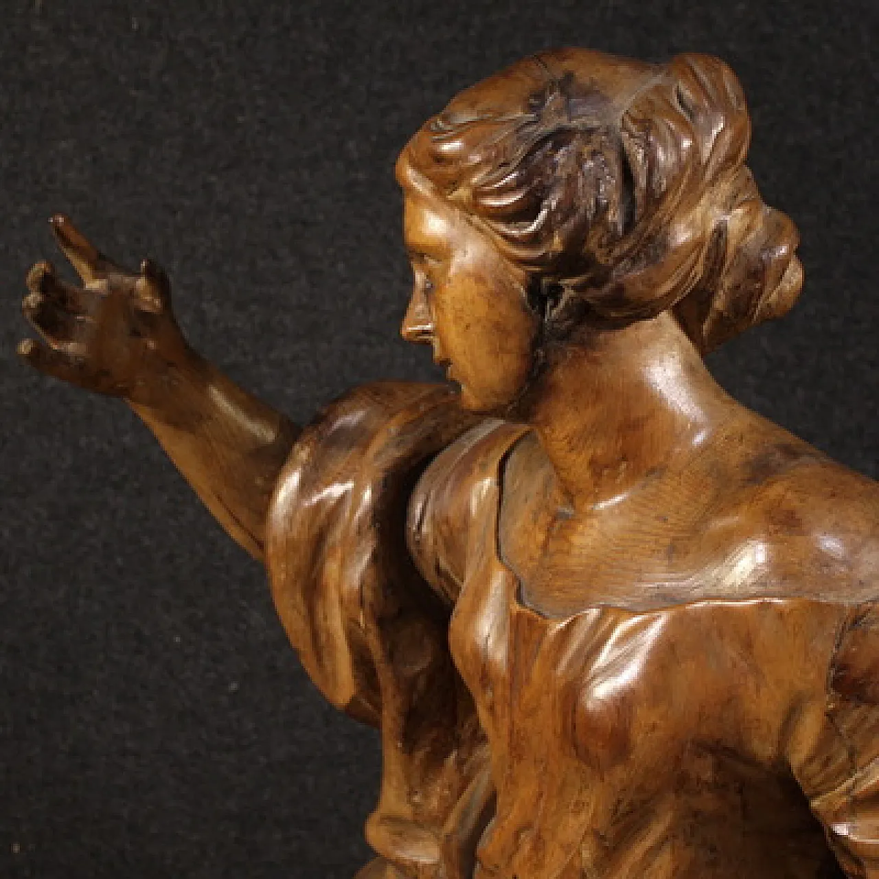 Grande scultura lignea, Santa Caterina D’Alessandria, '600 8