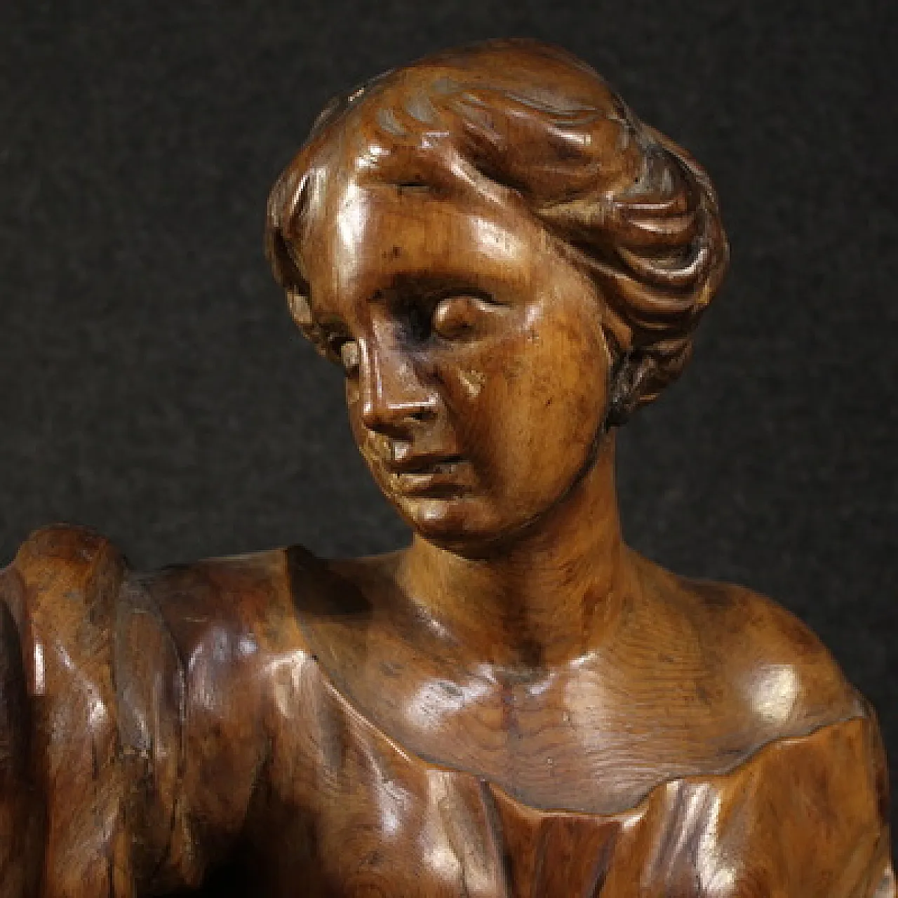 Grande scultura lignea, Santa Caterina D’Alessandria, '600 9