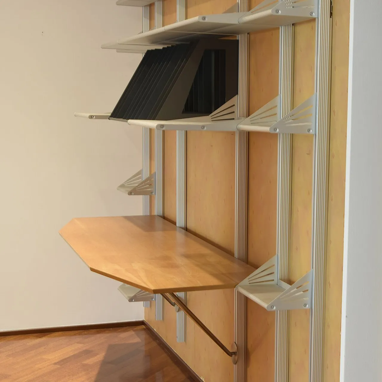 Kaos wall system in aluminum by Antonia Astori for Driade, 1990s 4