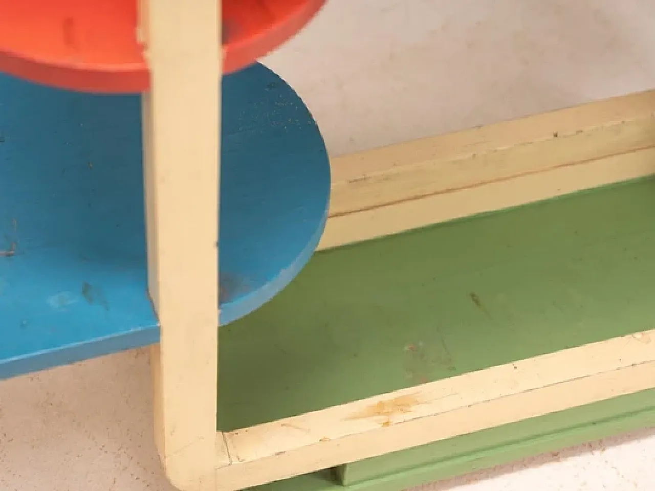 Multicolor tubular steel flower stand, mid-20th century 7