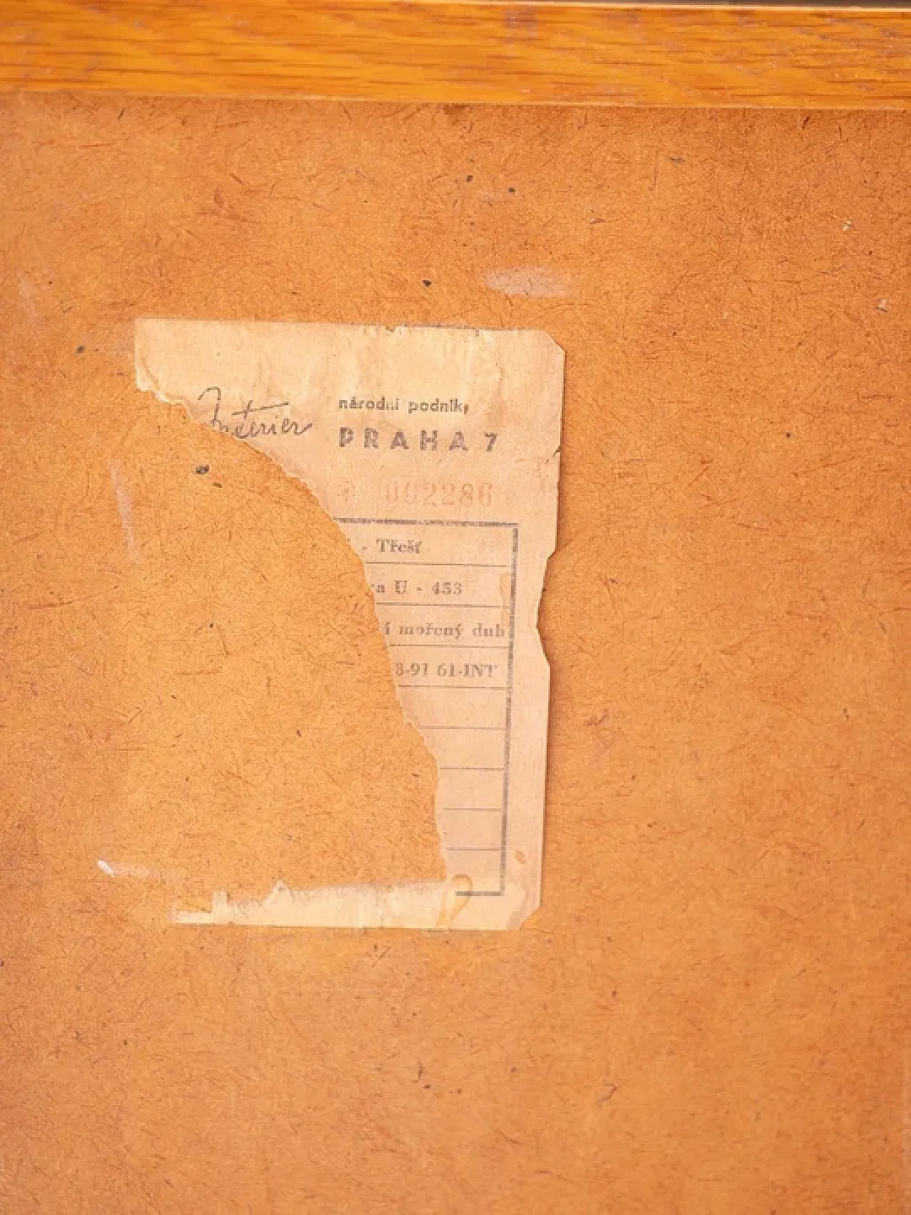 Cassettiera in rovere U-453 di Jiří Jiroutek, anni '60 5