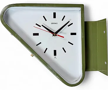 Vintage Green Seiko Ships Double-Sided Wall Clock, 1970s