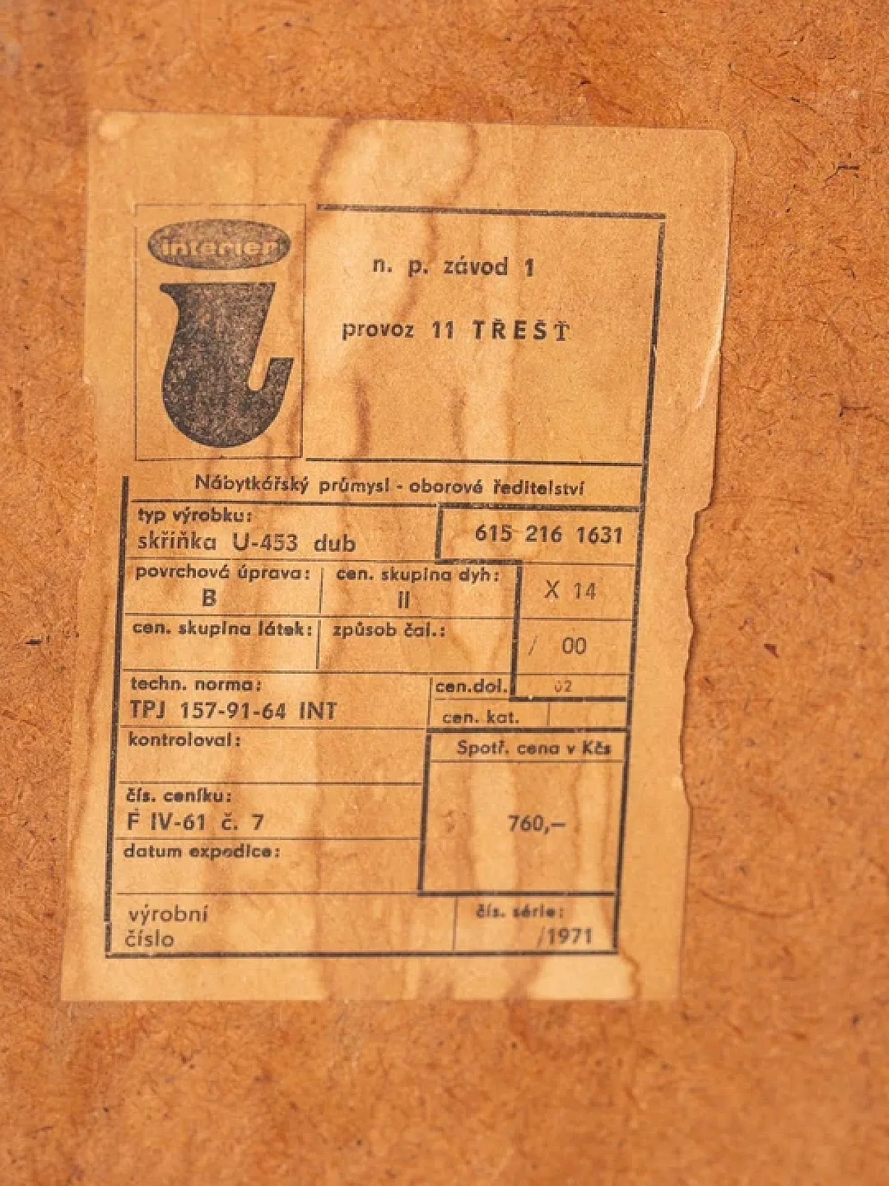 Cassettiera U-453 di Jiří Jiroutek per Interiér Praha, anni '60 6
