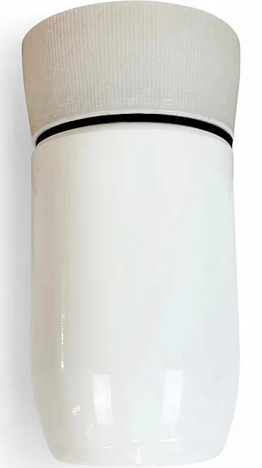 Vintage White Porcelain Ceiling Light, 1970s
