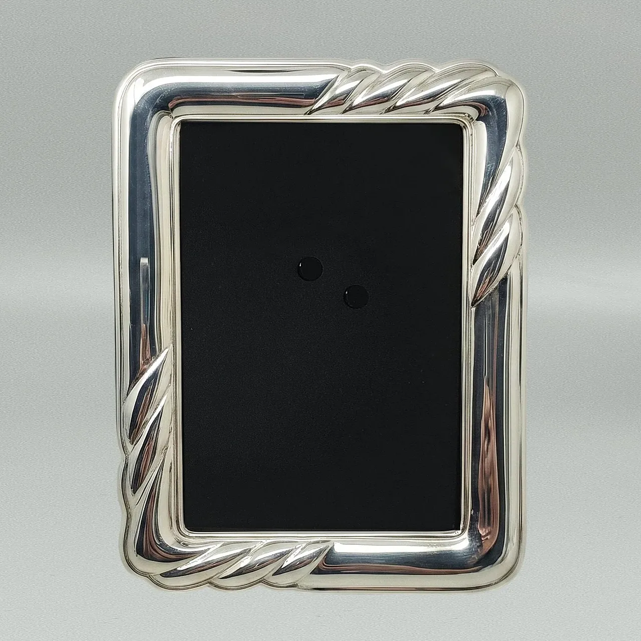Photo frame in silver plated with glass, 1970s 3