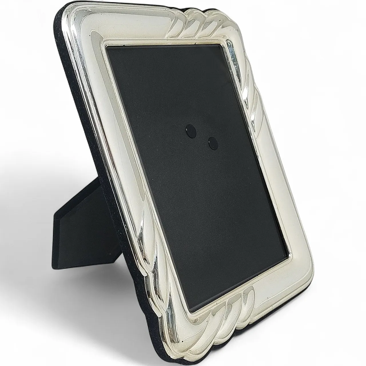 Photo frame in silver plated with glass, 1970s 5