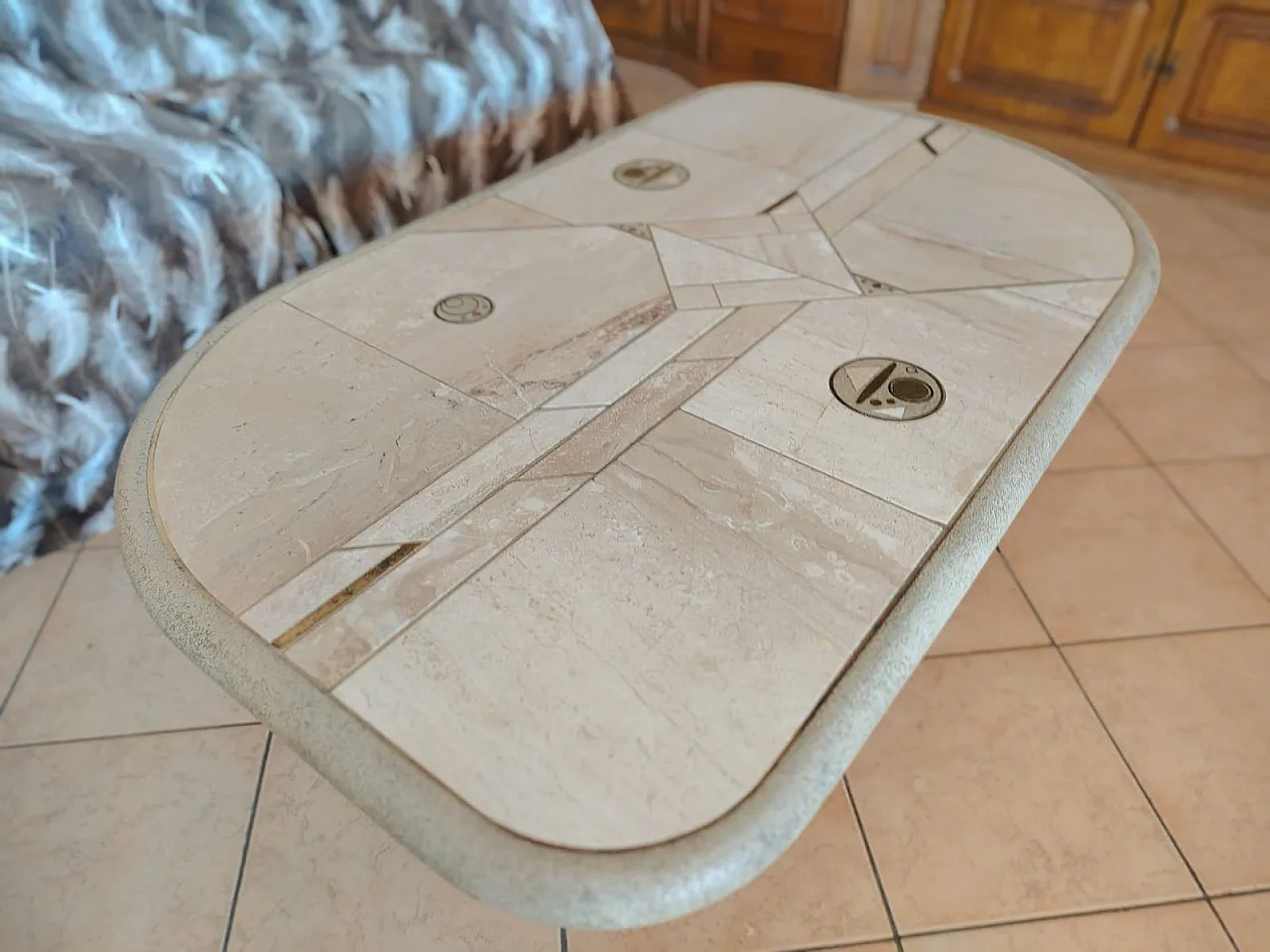Tavolo da caffè Corona di Renato Zevi per Fedam, anni '70 10