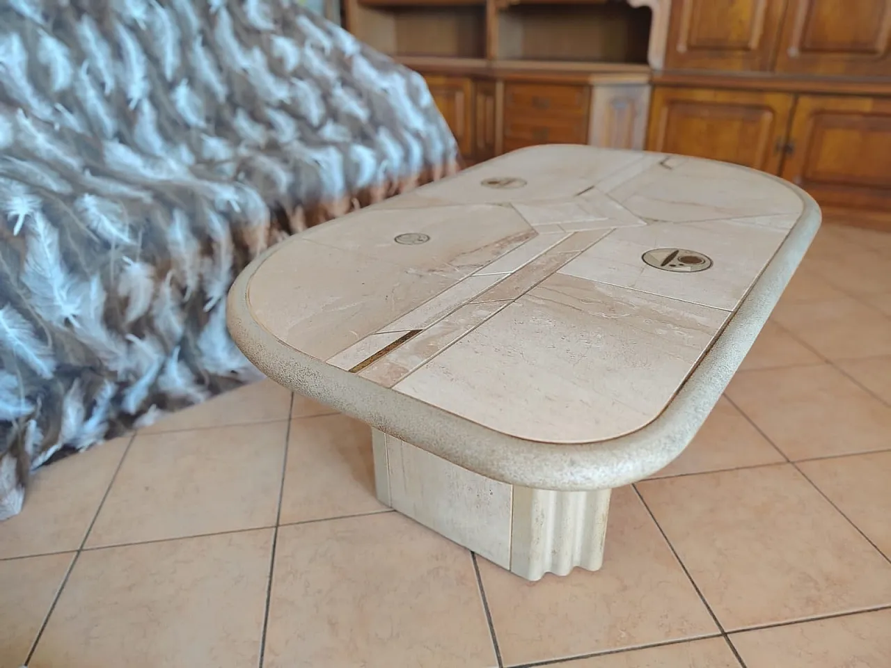Tavolo da caffè Corona di Renato Zevi per Fedam, anni '70 12