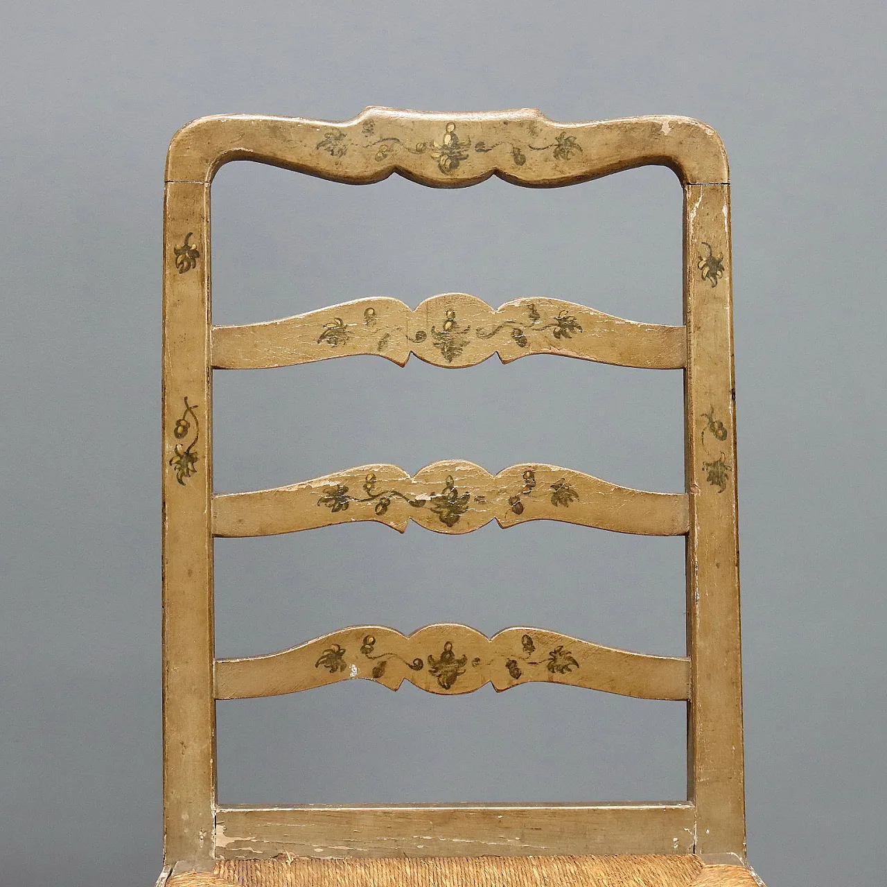 4 Sedie in legno laccato, '800 4