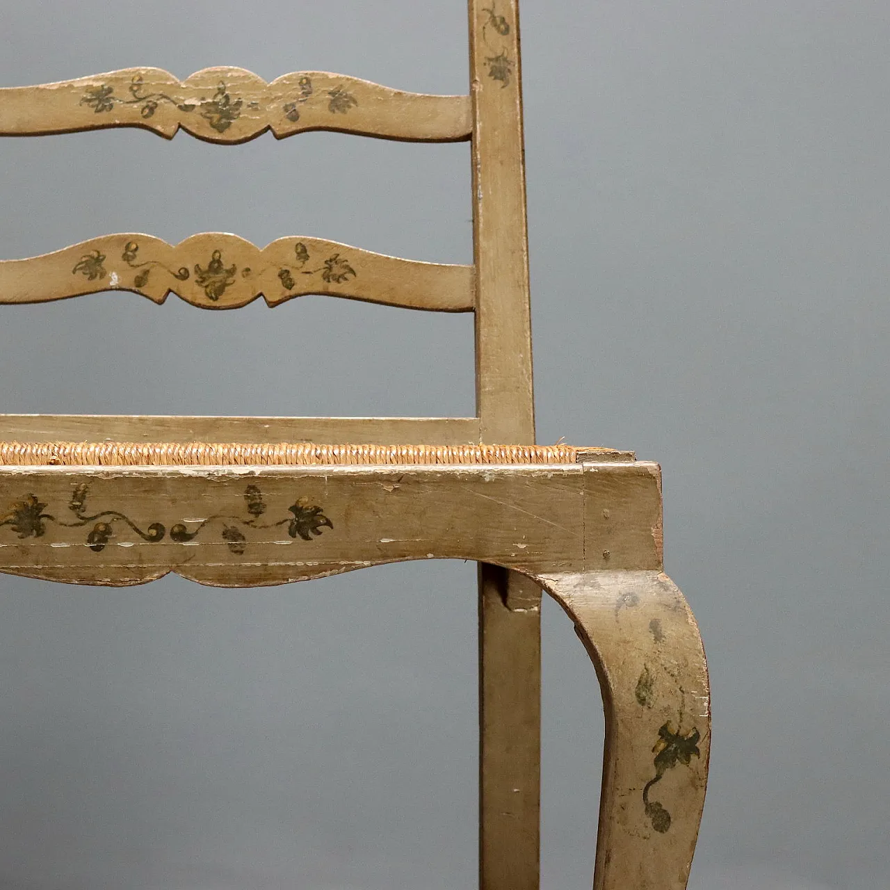 4 Sedie in legno laccato, '800 5