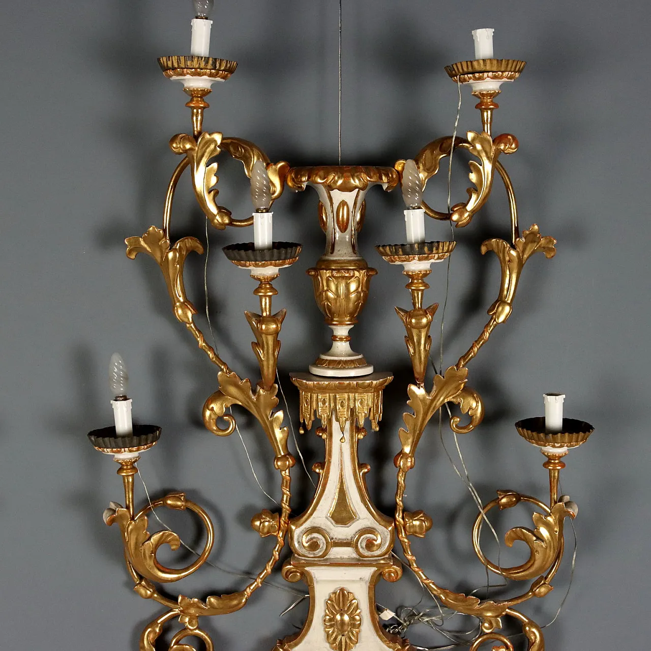 Pair of wall torch holders, 19th century 4