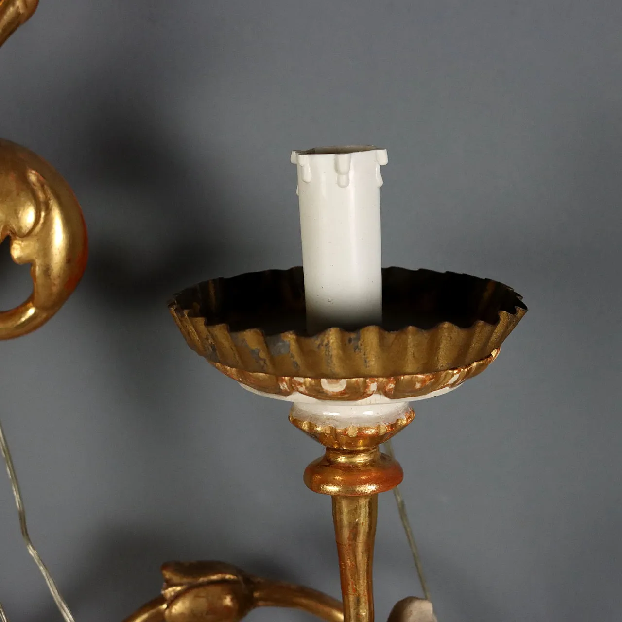 Pair of wall torch holders, 19th century 5