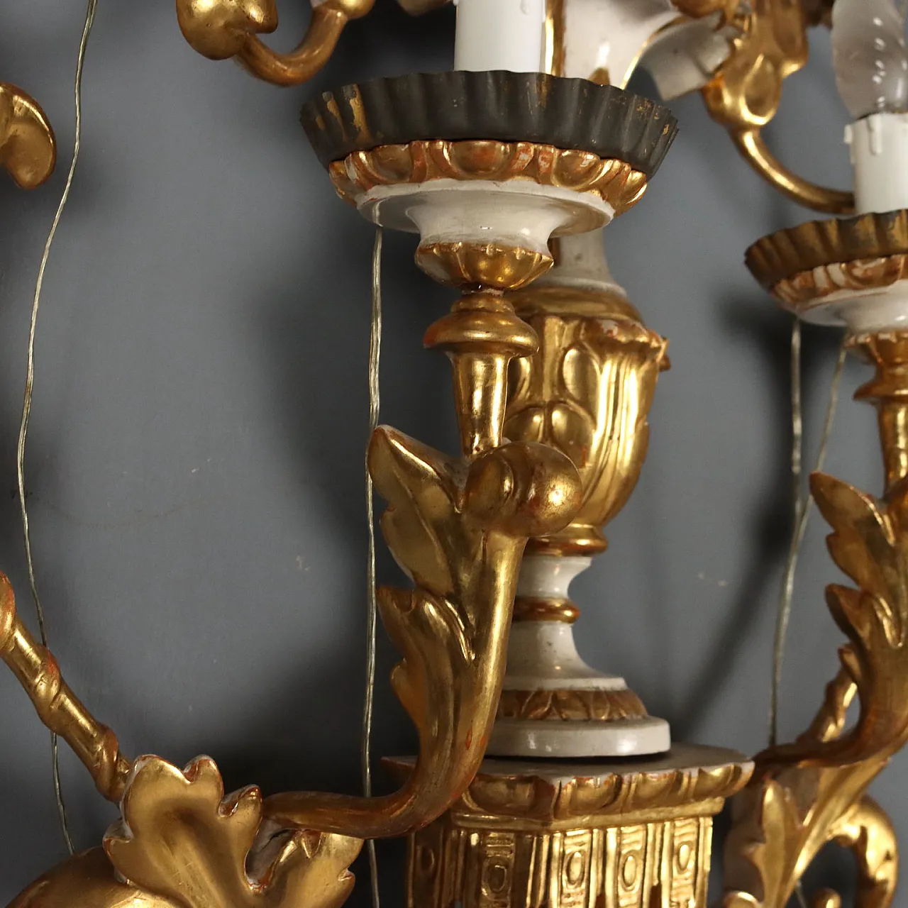 Pair of wall torch holders, 19th century 6